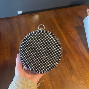 Black Rhinestone Clutch